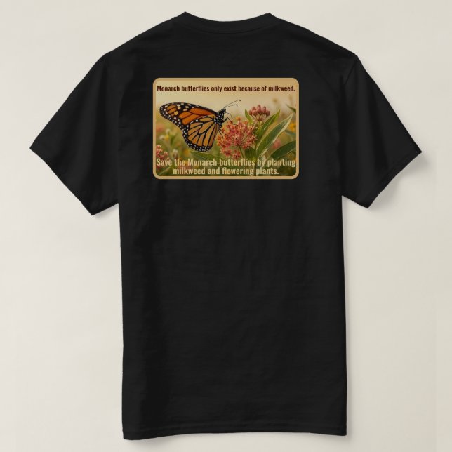 T-Shirt Papillon Monarque (Design dos)