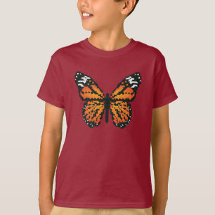 T-shirt Papillon monarque en polygone