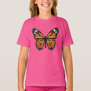T-shirt Papillon monarque en polygone