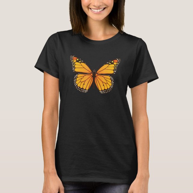 T-shirt Papillon Monarque mignon (Devant)
