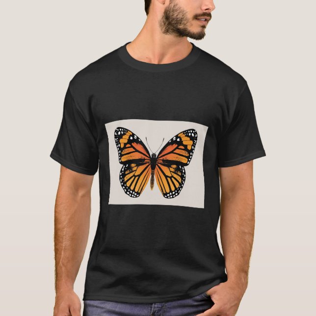 T-shirt Papillon Monarque Papillons D&amp Époque (Devant)