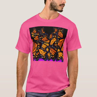 T-shirt papillon monarque pourpre