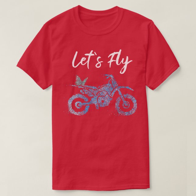 T-shirt Papillon Motocross Biker (Design devant)