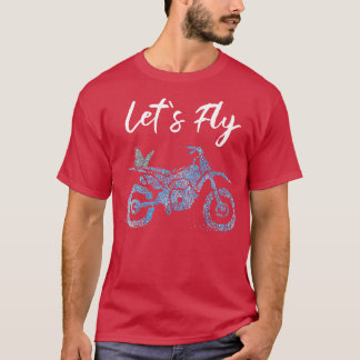T-shirt Papillon Motocross Biker