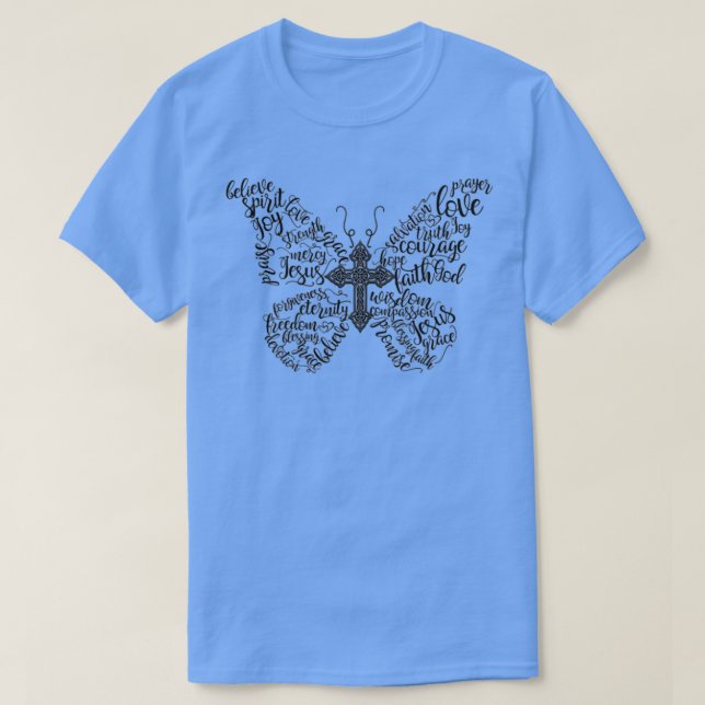 T-shirt Papillon mou chrétien (Design devant)