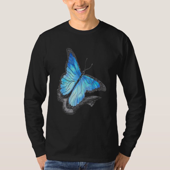 T-shirt Papillon Multicolor de couleur mignonne (Devant)