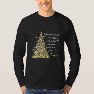 T-shirt Papillon Noël Je n'ai pas besoin d'un ange sur le 