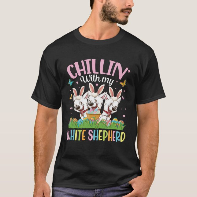 T-shirt Papillon OEufs de Pâques Chillin Avec Mon Shephe B (Devant)