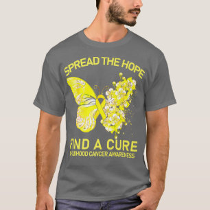 T-shirt Papillon Or Étaler L'Espoir Trouver Une Cure Child