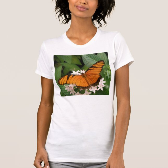 T-shirt papillon orange Julia (Devant)