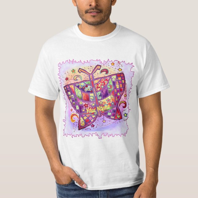 T-shirt papillon oriental (Devant)