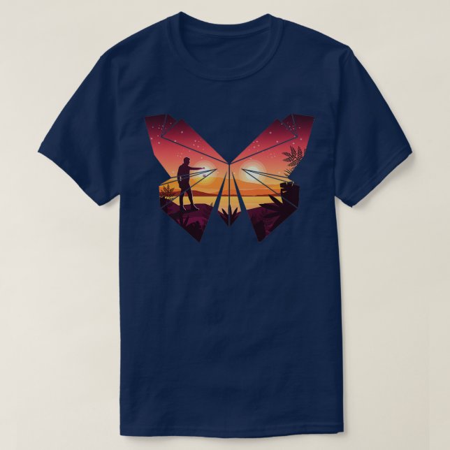 T-shirt Papillon Origami 18 (Design devant)