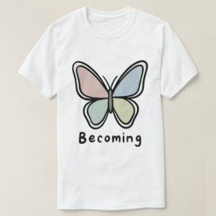 T-shirt Papillon Pastel Devenir