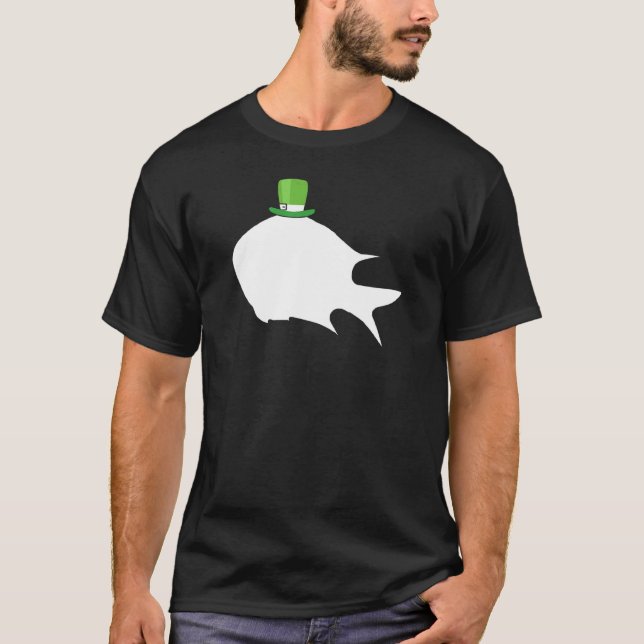 T-shirt Papillon Poisson Leprechaun Irlandais St Patrick D (Devant)