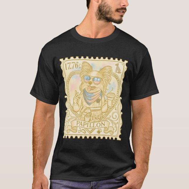 T-shirt Papillon policier avec geste de victoire (Devant)