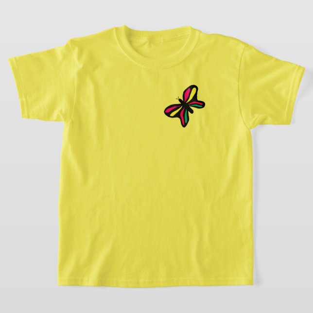 T-shirt papillon pour filles (Poser)