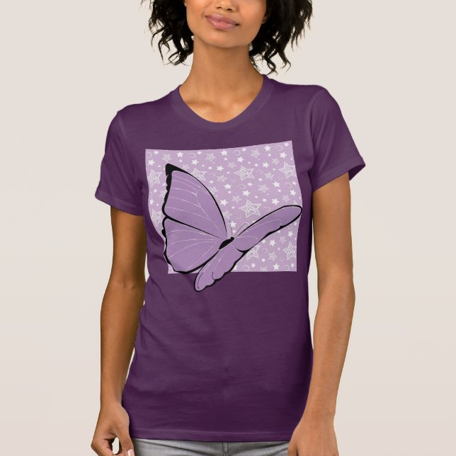 T-shirt Papillon pourpre de conscience (Devant)