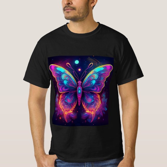 T-shirt Papillon psychédélique (Devant)