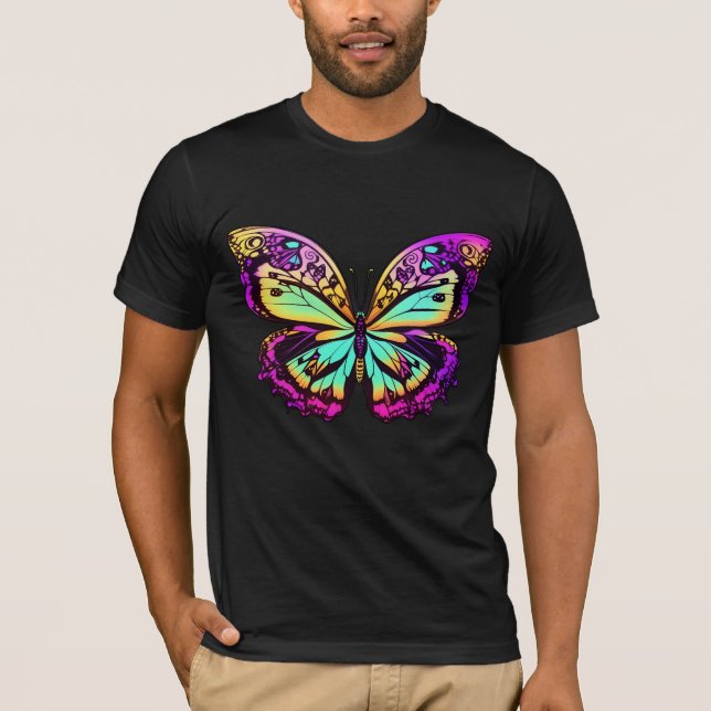 T-shirt Papillon psychédélique (Devant)