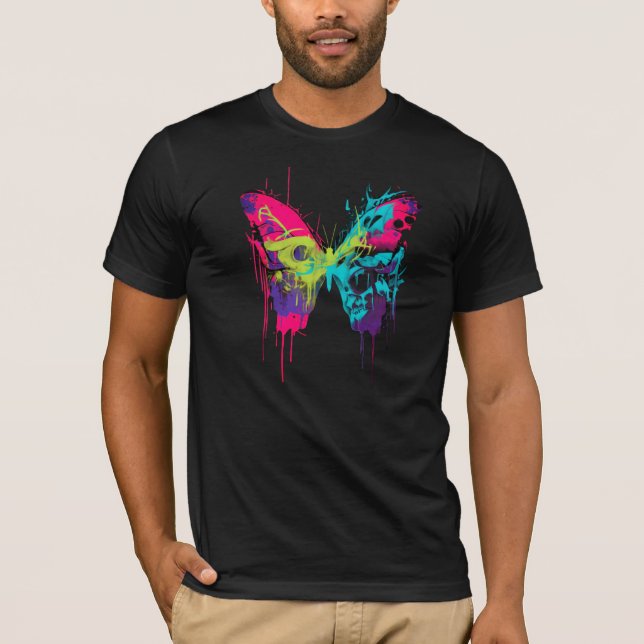 T-Shirt papillon rebelle  (Devant)