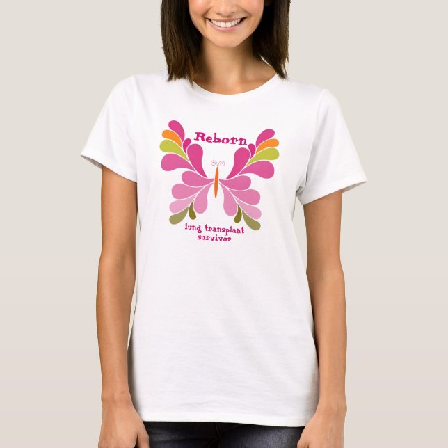 T-shirt Papillon rené (couleur) - survivant T de tx de (Devant)