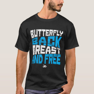 T-shirt Papillon Repoitrine et nage libre Medley nage