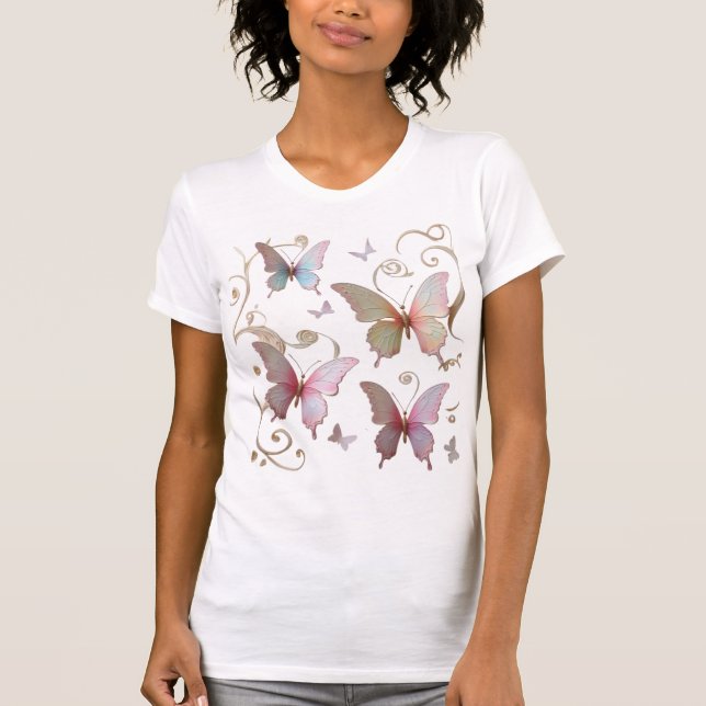 T-shirt Papillon romantique (Devant)