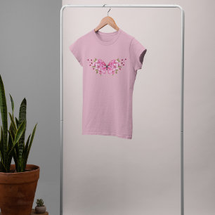 T-shirt Papillon rose avec Sakura
