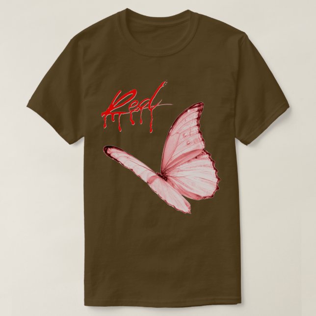 T-shirt Papillon rouge Lotta entier (Design devant)