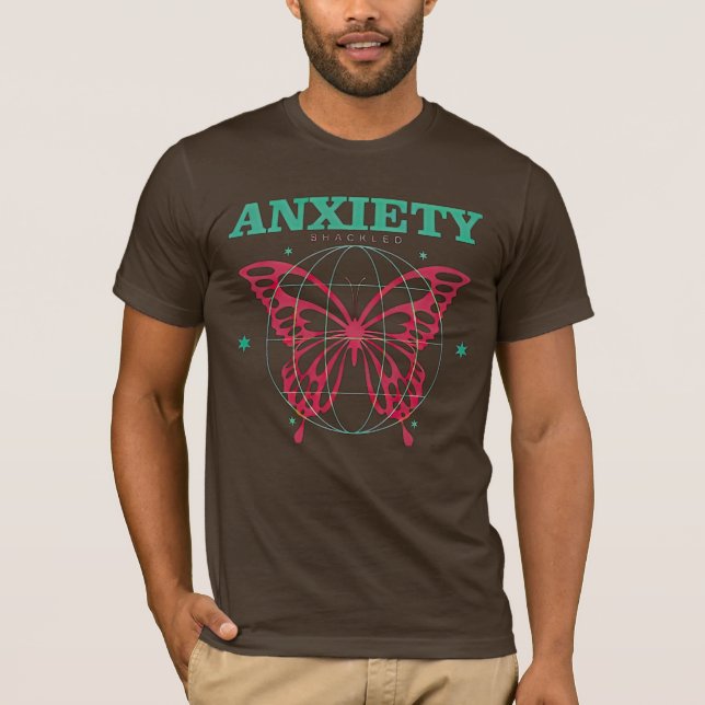 T-shirt papillon sacré d'anxiété (Devant)