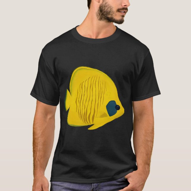 T-shirt Papillon Semilarvatus Poisson Papillon Joues Bleue (Devant)
