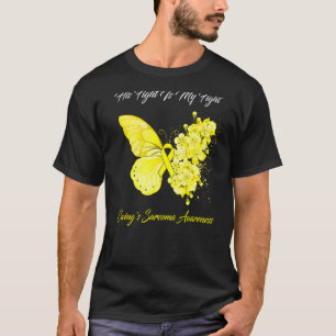 T-shirt Papillon Son combat est ma lutte Ewing Sarcoma Aw