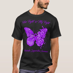 T-shirt Papillon Son combat est Mon combat Hidradenitis Su