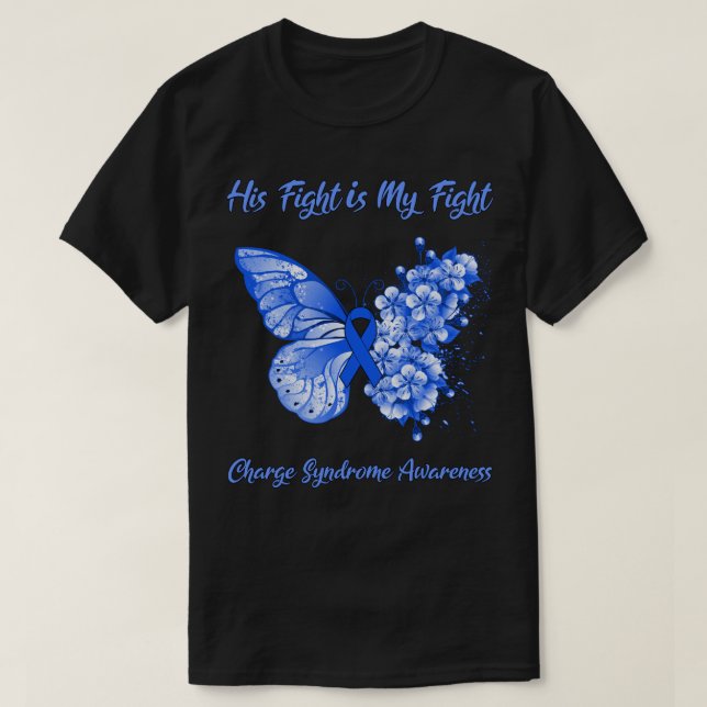 T-shirt Papillon Son combat est mon combat l'ostéoporose A (Design devant)