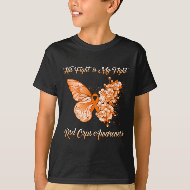T-shirt Papillon Son Combat Est Mon Combat Rsd Crps Sensib (Devant)