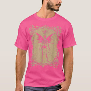 T-shirt Papillon Squelette Fairycore Gothique Fée Grunge A