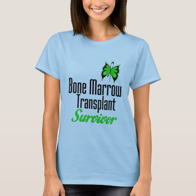 T-shirt Papillon - Survivant de la transplantation de la m (Devant)
