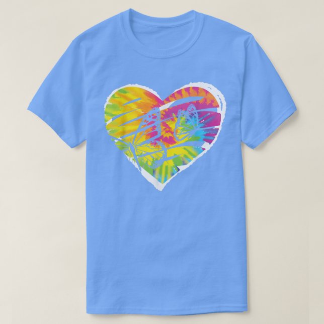 T-shirt Papillon teint LoverGardener Entomologie Butterf (Design devant)
