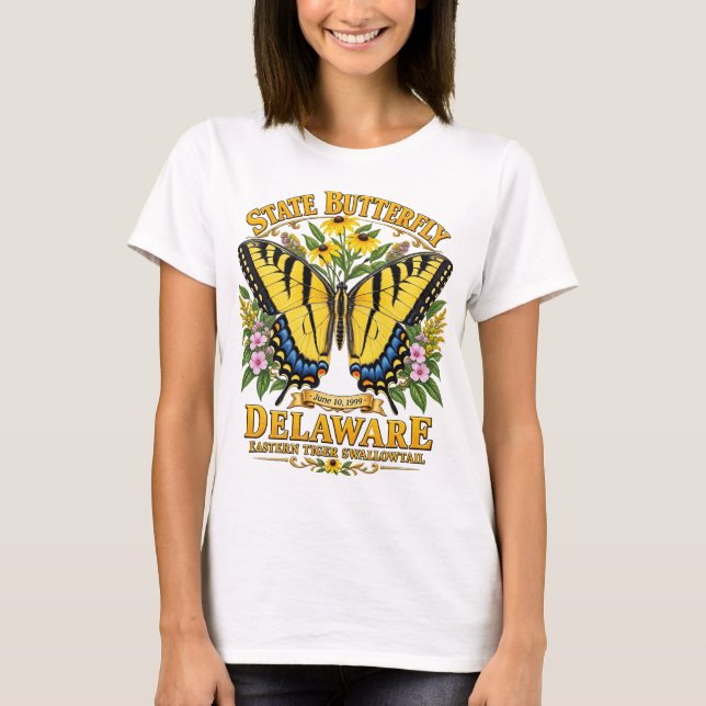 T-shirt Papillon tigré du Delaware (Devant)