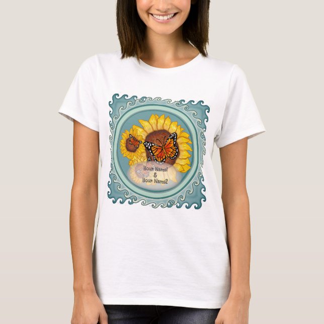 T-Shirt Papillon Tournesol (Devant)