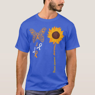 T-shirt Papillon Tournesol Cerveau Sensibilisation au canc