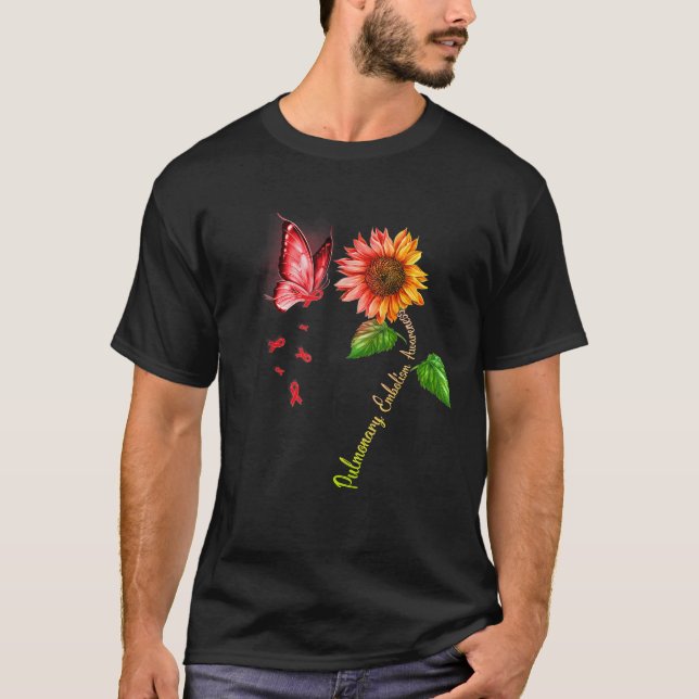 T-shirt Papillon Tournesol Pulmonaire Embolisme Sensibilis (Devant)