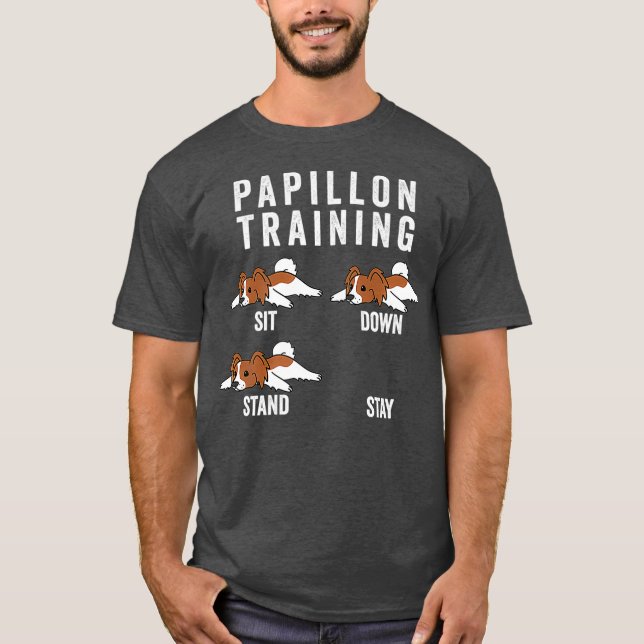 T-shirt Papillon Training Chien Premium (Devant)