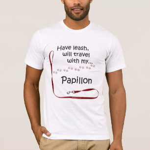 T-shirt Papillon Travel Leash
