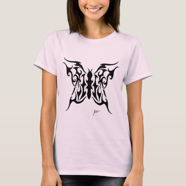 T-shirt Papillon tribal 4 (Devant)