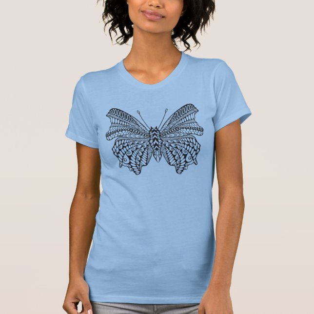 T-shirt Papillon tropical inspiré (Devant)