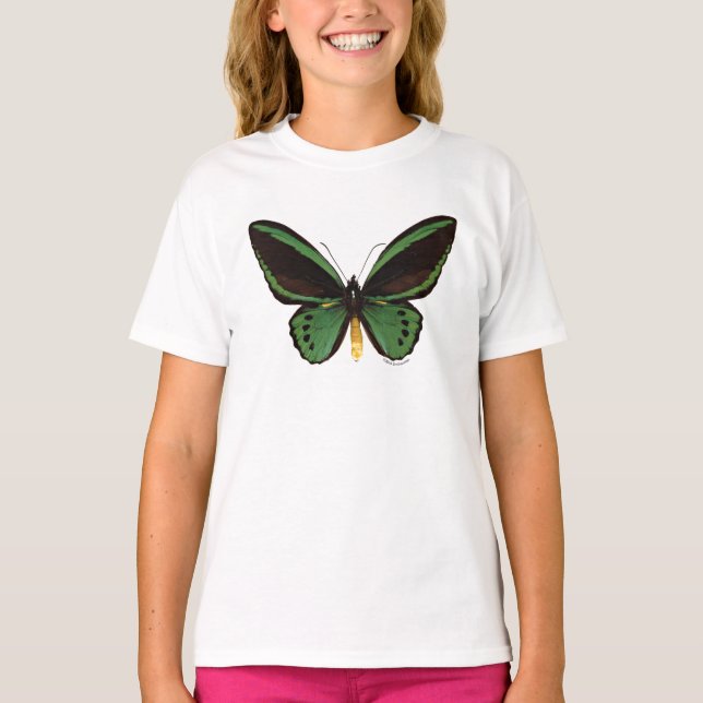 T-shirt Papillon vert de Birdwing (Devant)