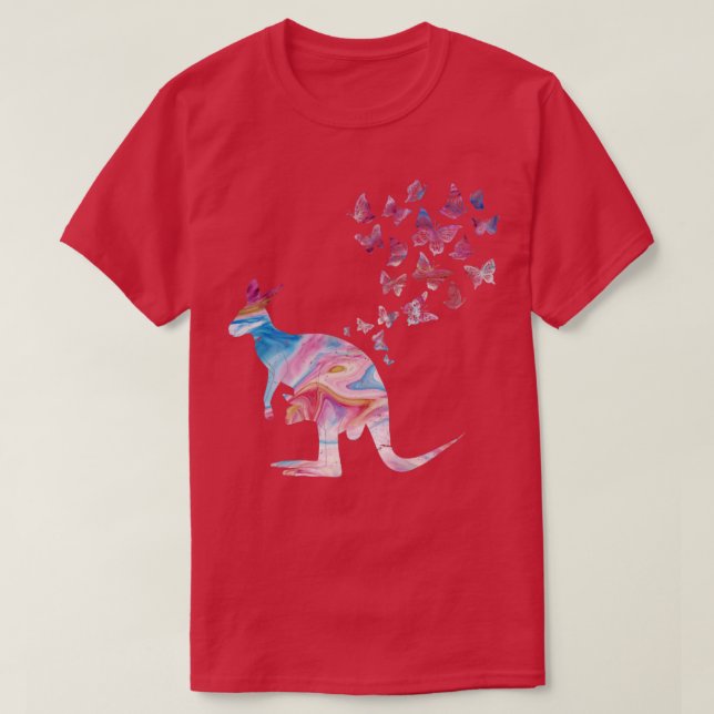 T-shirt Papillon vintage Kangaroo (Design devant)