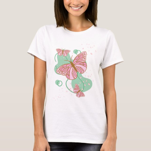 T-shirt papillons (Devant)
