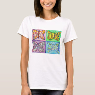 T-shirt Papillons - Ailes Mots Inspiration Chemises person
